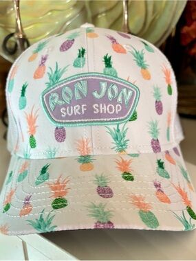 Ron Jon Surf Shop Women’s Pineapple Print Baseball Cap - Pastel Multi
